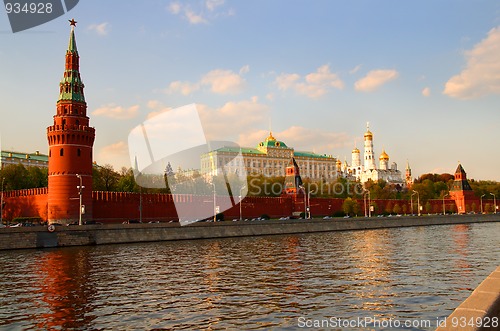 Image of view from Moscow-river on kremlin