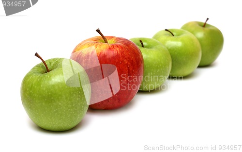 Image of different concepts with apples