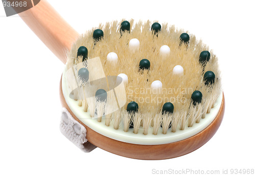 Image of Wooden massager with natural bristle