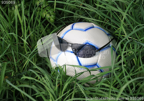 Image of Soccer Ball in Sunglasses