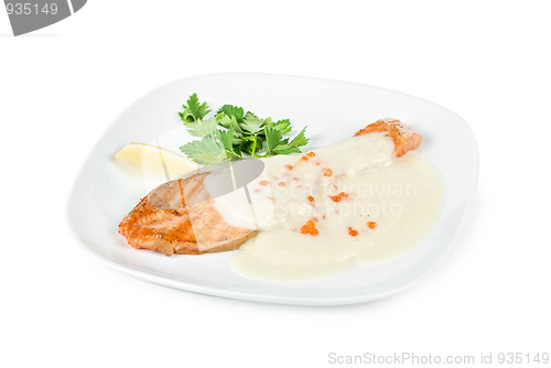 Image of Grilled salmon steak