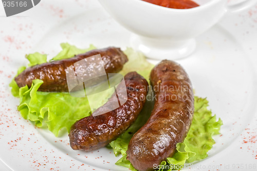 Image of grilled venison sausage