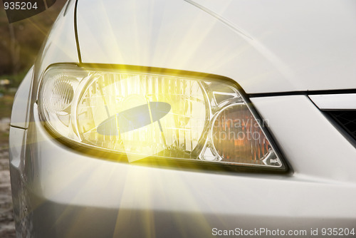 Image of Car headlight