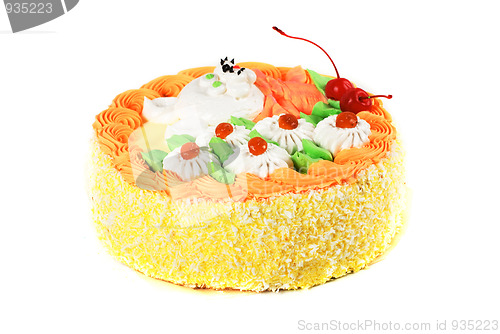 Image of cream cherry cake