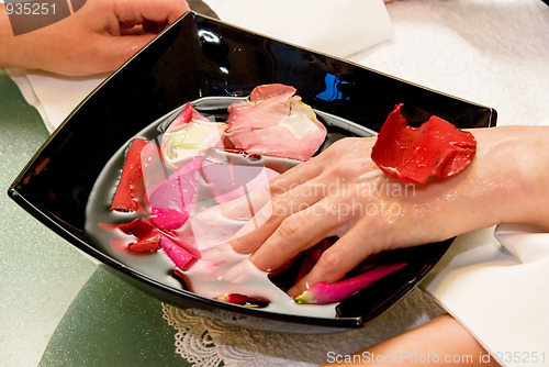 Image of preparation to manicure