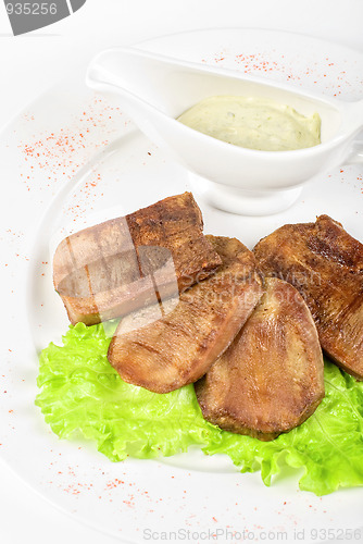 Image of Beef tongue closeup