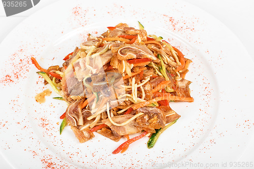 Image of Salad with pig ear with celery