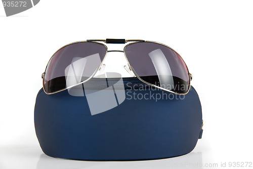 Image of Modern black sunglasses