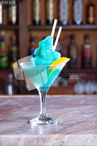 Image of green frozen cocktail