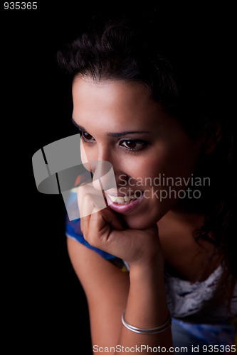 Image of Beautiful Woman Smiling
