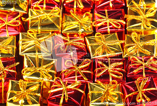 Image of Heap of gift boxes