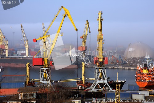 Image of Harbour in mist