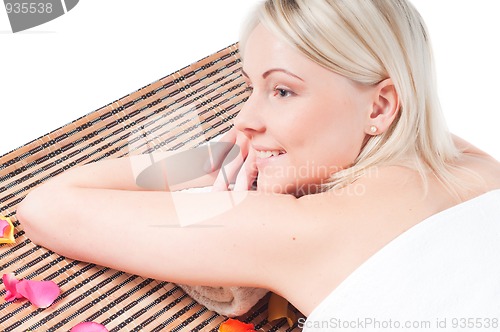 Image of Woman and spa treatment