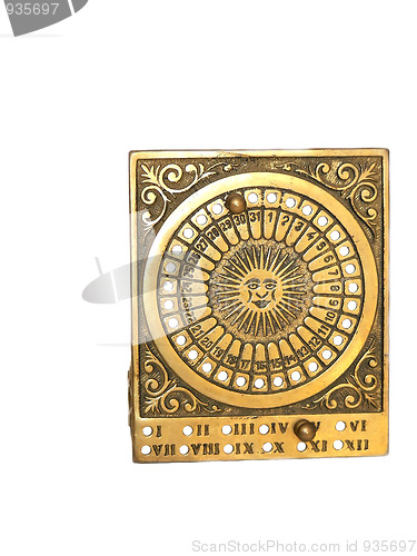 Image of Bronze calendar  
