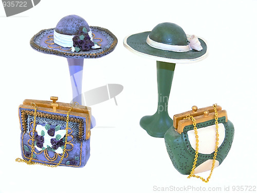 Image of Hat's and purse's 
