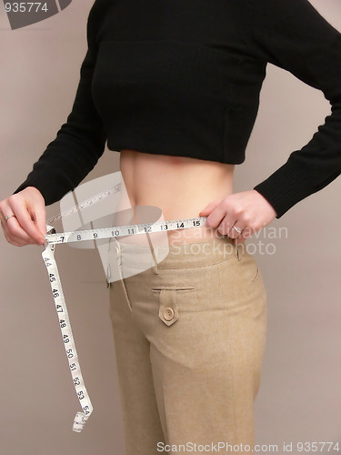 Image of Girl measuring   