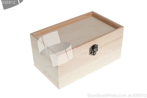 Image of Small Wooden jewell box closed