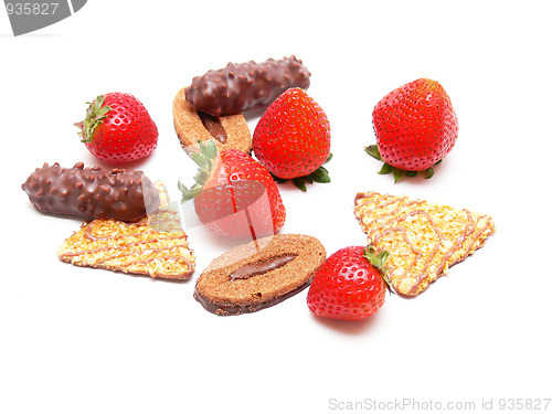 Image of Fruit and chocolate   