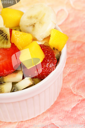Image of Fresh fruit salad close-up