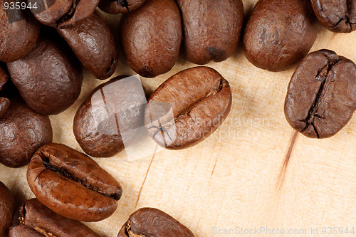 Image of Coffee beans close-up