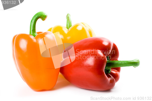 Image of three bell peppers