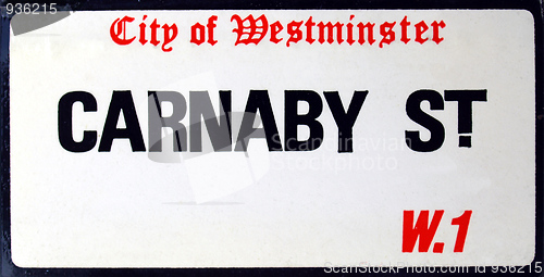 Image of Carnaby Street sign