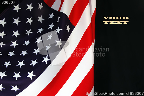 Image of American Flag as background for Clip-Art 