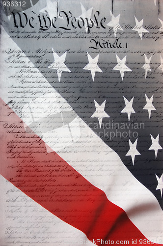 Image of American Flag as background for Clip-Art 