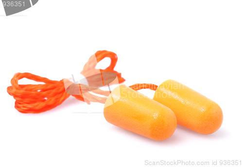 Image of Orange earplugs