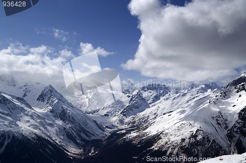 Image of Caucasus Mountains. Dombay