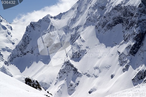 Image of Snowy mountainside