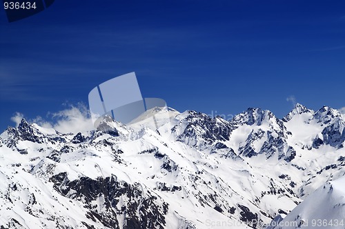 Image of Caucasus Mountains. Elbrus.