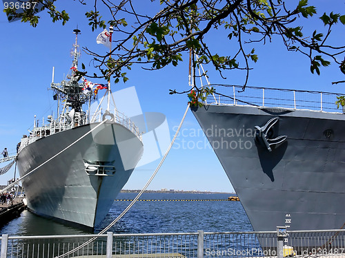 Image of Two warships 