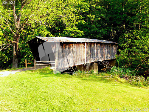 Image of Closed wooden bridge  