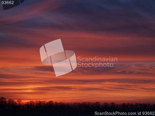 Image of Red sky