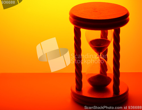 Image of Hourglass in gold light