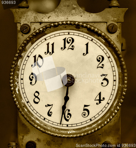 Image of Old iron clock