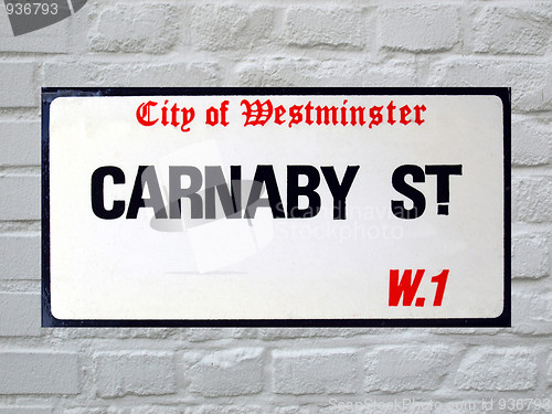 Image of Carnaby Street sign