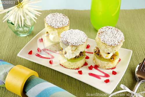 Image of Passionfruit Sponge Stack