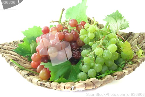 Image of red and bright grapes