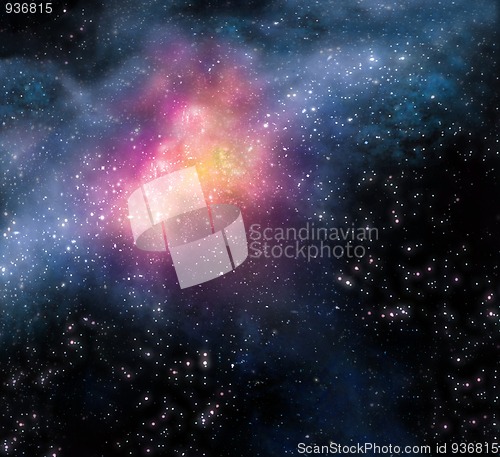 Image of starry background of deep outer space