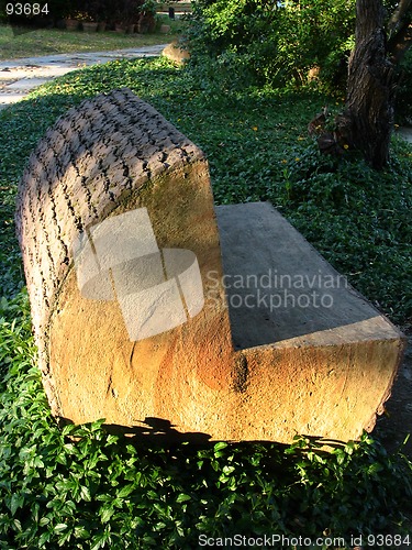 Image of bench made by wood