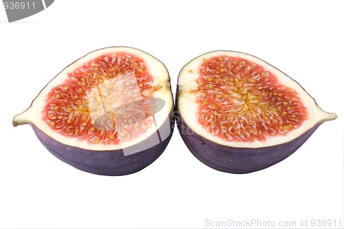 Image of Fresh fig cut in two
