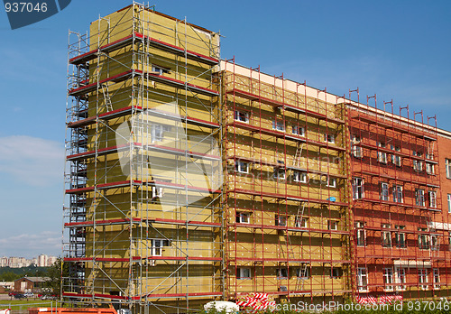 Image of Shell insulation in new residential building