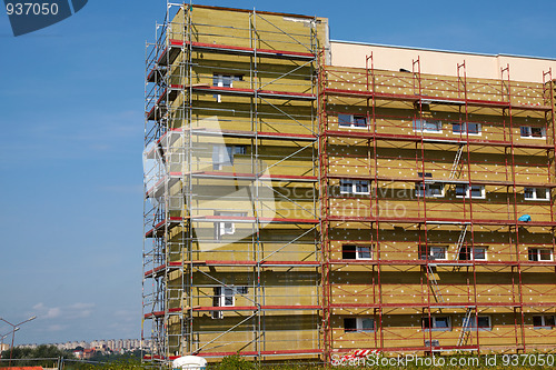 Image of Shell insulation in new residential building