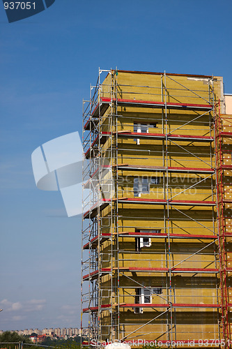 Image of Shell insulation in new residential building