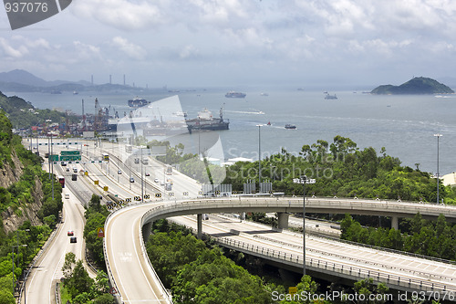Image of highway in Hong Kong 