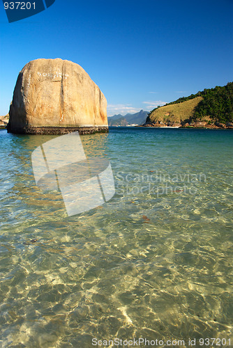 Image of Crystalline sea beach in Niteroi, Rio de Janeiro, Brazil