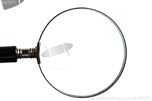 Image of Magnifying glass on white