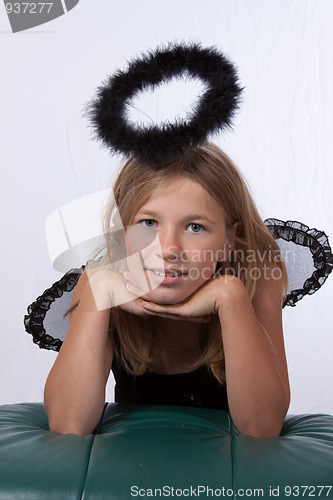 Image of Girl with black halo